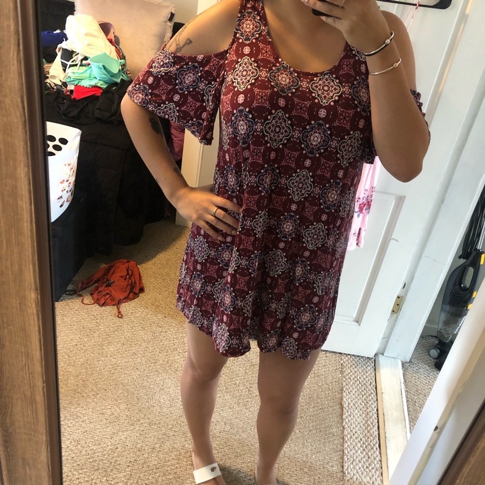 Cold shoulder dress